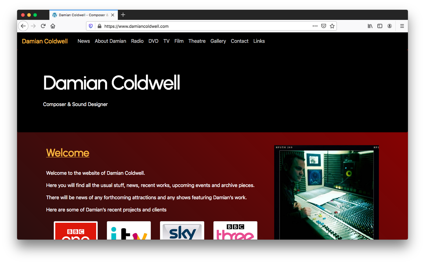Websites - Damian Coldwell