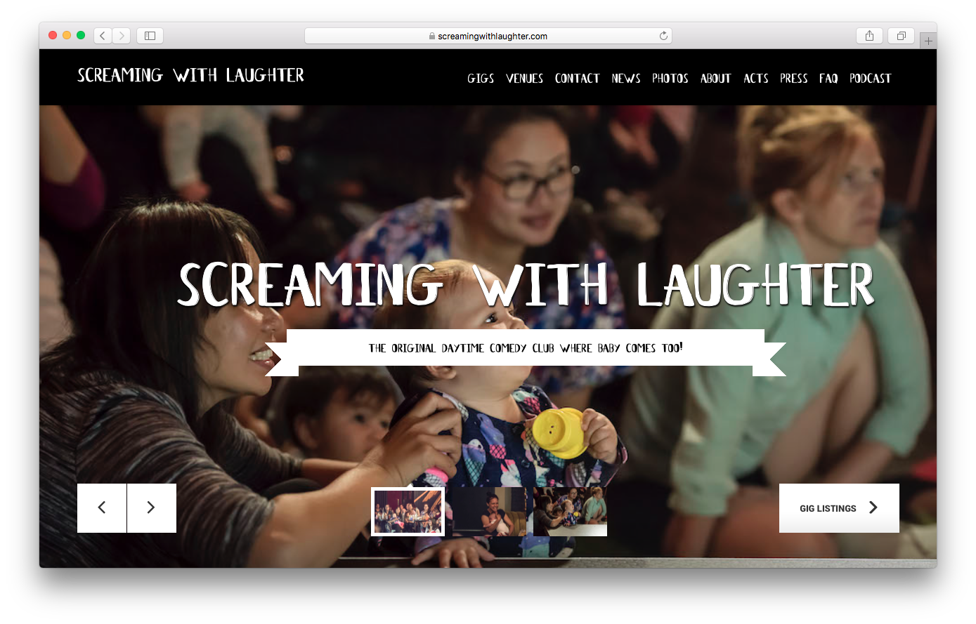 Websites - Screaming With Laughter