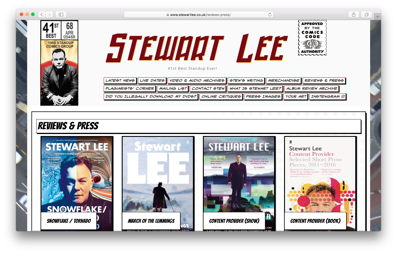 Stewart Lee - www.stewartlee.co.uk