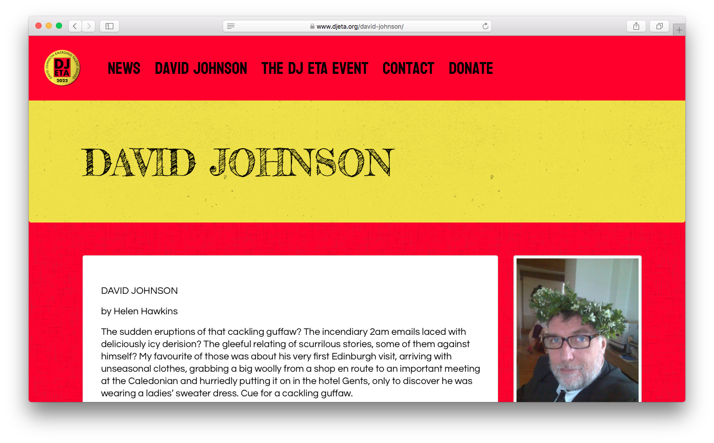 Websites - David Johnson – DJ ETA